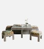 Blane Coffee Table Set In Antique Grey Finish