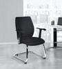 Blaze Fabric Cantilever Chair in Black Colour
