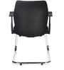 Blaze Fabric Cantilever Chair in Black Colour