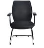 Blaze Fabric Cantilever Chair in Black Colour