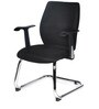 Blaze Fabric Cantilever Chair in Black Colour