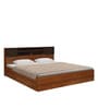 Blaze King Size Bed with Box Storage in Teak Finish