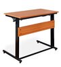 Blaze Metal Foldable Study Table in Brown Finish