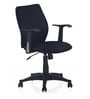 Blaze Breathable Mesh  Middle Back Chair in Black & Black Colour