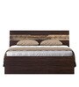 Blaze Queen Size Bed With Box Storage In Choco Walnut Finish