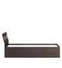 Blaze Queen Size Bed With Box Storage In Choco Walnut Finish