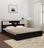 Blaze Queen Size Bed in Wenge Finish with Box Storage
