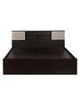 Blaze Queen Size Bed in Wenge Finish with Box Storage