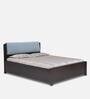 Blaze Solid Wood Queen Size Bed in Aqua Finish with Box Storage