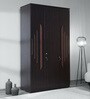 Blazing 3 Door wardrobe in Cairo Walnut & Dark Ebony Finish