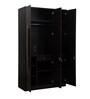 Blazing 3 Door wardrobe in Cairo Walnut & Dark Ebony Finish