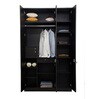 Blazing 3 Door wardrobe in Cairo Walnut & Dark Ebony Finish