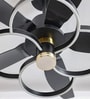 BLDC Retractable Blade Chandelier Ceiling Fan with LED Light