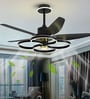 BLDC Retractable Blade Chandelier Ceiling Fan with LED Light