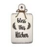 Bless This Kitchen White Wooden Wall Art