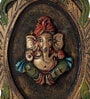Blessing Ganesha Fiber Wooden Wall Art