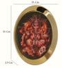 Blessing Ganesha Metal Printed Wall Decor Plate