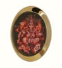 Blessing Ganesha Metal Printed Wall Decor Plate