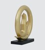 Blessing Mudra Sculpture with Golden Finish & Resin Material Table D cor