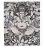Blessings of Ganesha Canvas Portrait Pen & Ink Painting