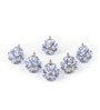 Bleu Flora Knob set of 6