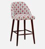 Blevins Fabric Bar Chair In Floral Print on White