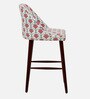 Blevins Fabric Bar Chair In Floral Print on White