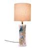 Centaur Beige Fabric Shade Night Lamp With Marble Base