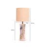 Centaur Beige Fabric Shade Night Lamp With Marble Base