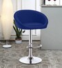 Bling High Counter Adjustable Bar Stool in Blue