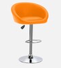 Bling High Counter Adjustable Bar Stool in Orange