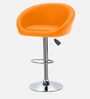 Bling High Counter Adjustable Bar Stool in Orange