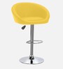 Bling High Counter Adjustable Bar Stool in Yellow