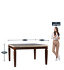 Bliss 8 Seater Dining Table in Beige & Brown Finish
