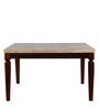Bliss 8 Seater Dining Table in Beige & Brown Finish
