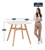 Bliss 4 Seater Dining Table in White Colour