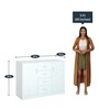Bliss Storage Cabinet in White Colour