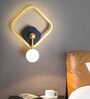 Bliss Diamond Gold And Black Metal Wall Lamp