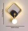 Bliss Diamond Gold And Black Metal Wall Lamp
