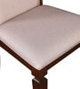 Bliss Solid Wood Dining Chair In Beige Colour (Set Of 2)