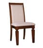 Bliss Solid Wood Dining Chair In Beige Colour (Set Of 2)