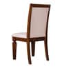 Bliss Solid Wood Dining Chair In Beige Colour (Set Of 2)