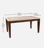 Bliss Dining Table In Walnut Finish