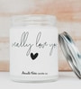 Lavender White Wax Scented Jar Candle