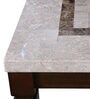Bliss Marble Top 8 Seater Dining Table with Inlay in Beige Colour
