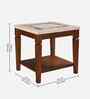 Bliss Side Table In Walnut Finish