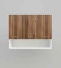 Blitz Engineered wood Wall Mounted Kitchen Cabinet (Brown & White)