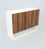 Blitz Engineered wood Wall Mounted Kitchen Cabinet (Brown & White)