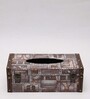 Blizz Brown & Grey MDF Tissue Box