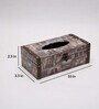 Blizz Brown & Grey MDF Tissue Box